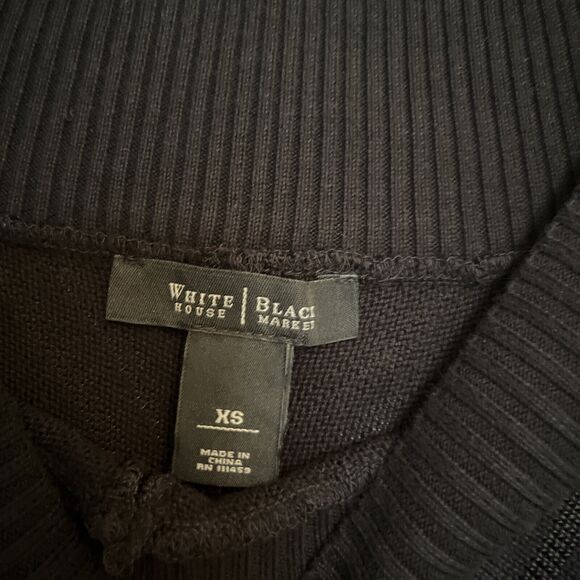 White House Black Market Sweater Dress Cotton stretch Knit Mini size XS - Picture 5 of 11